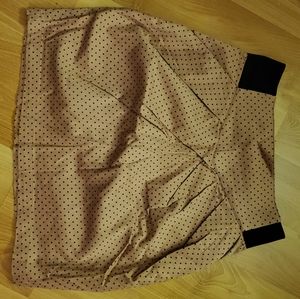Poka dot mini skirt